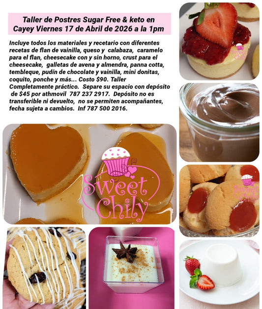 Taller Postres Sugar Free & Keto – 17 de abril 2026