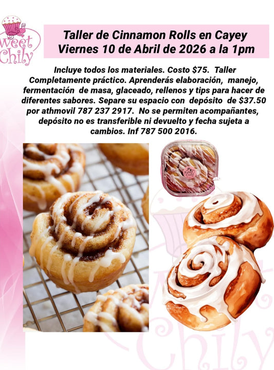 Taller de Cinnamon Rolls en Cayey – 10 de abril 2026
