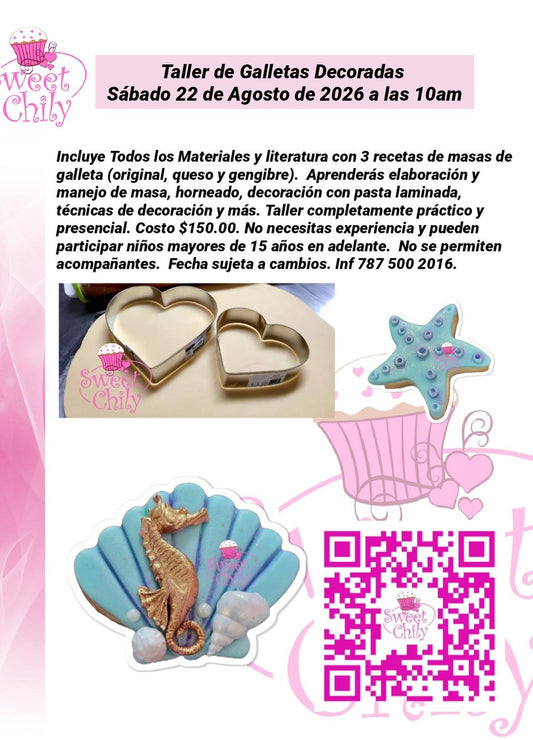 Taller de Galletas Decoradas - Presencial 22 de Agosto de 2026