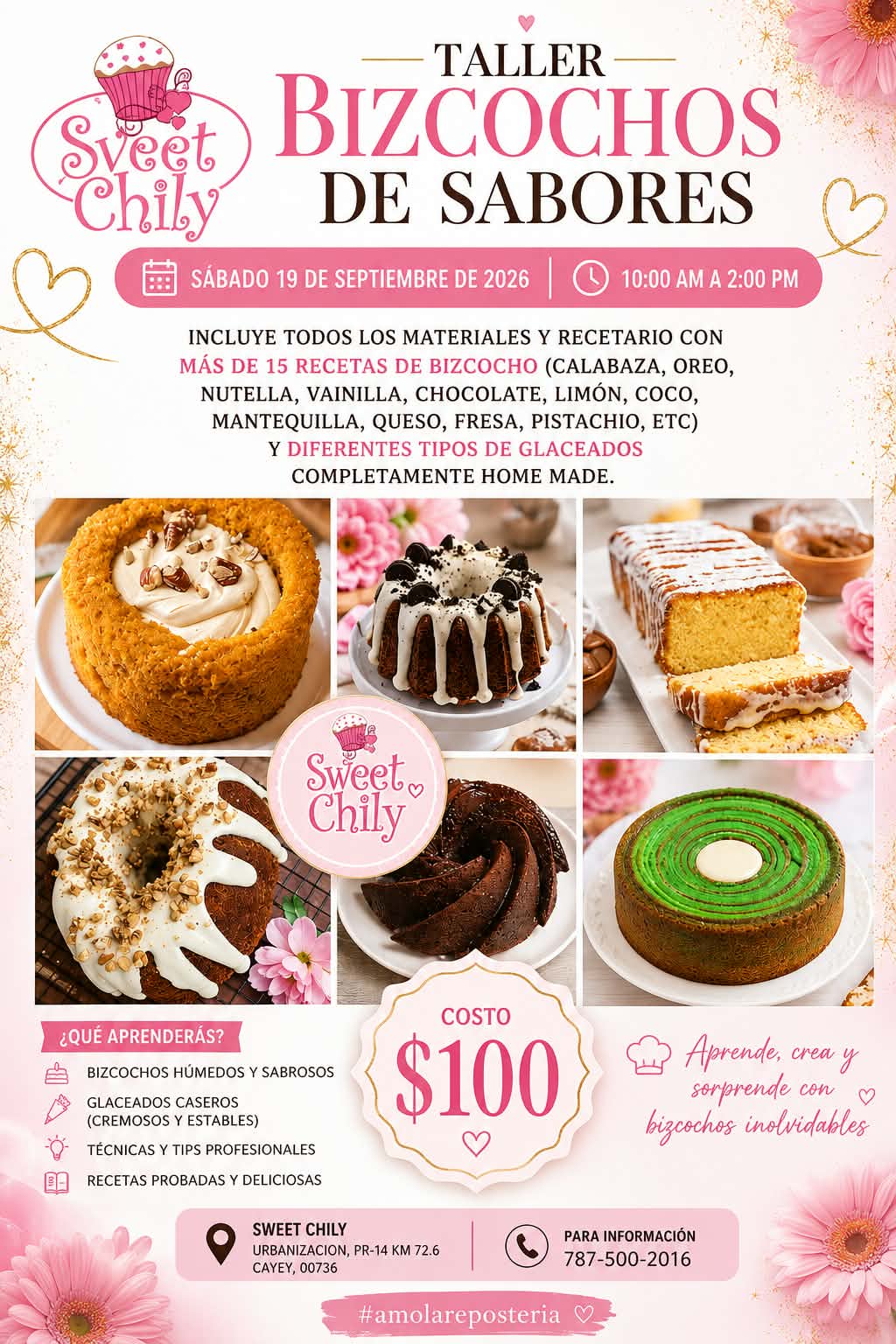 Taller de Bizcochos de Sabores