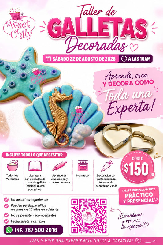 Taller de Galletas Decoradas - Presencial 22 de Agosto de 2026
