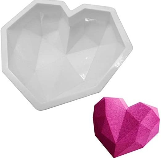 *SPECIAL* Large Diamond Heart Silicone Mold (Molde)