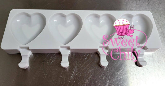 *SPECIAL*  Large Popsicle Heart Silicone Mold (Molde)