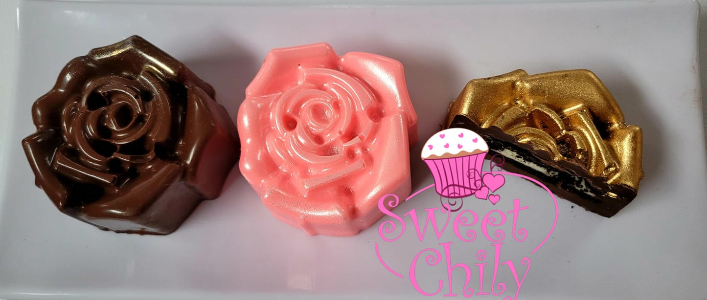 Rose oreo mold