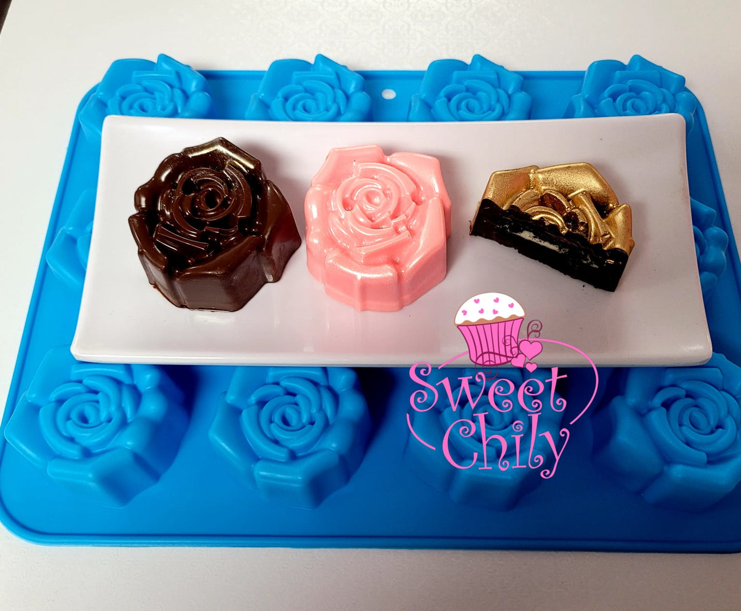 Rose oreo mold