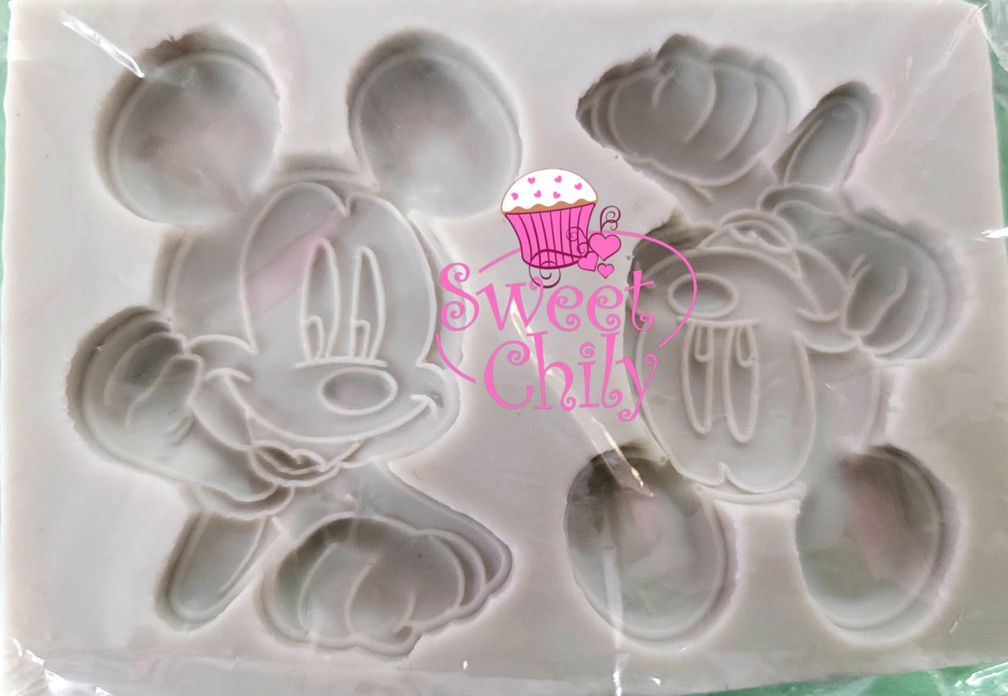 Double Mickey Mouse silicone mold (small)