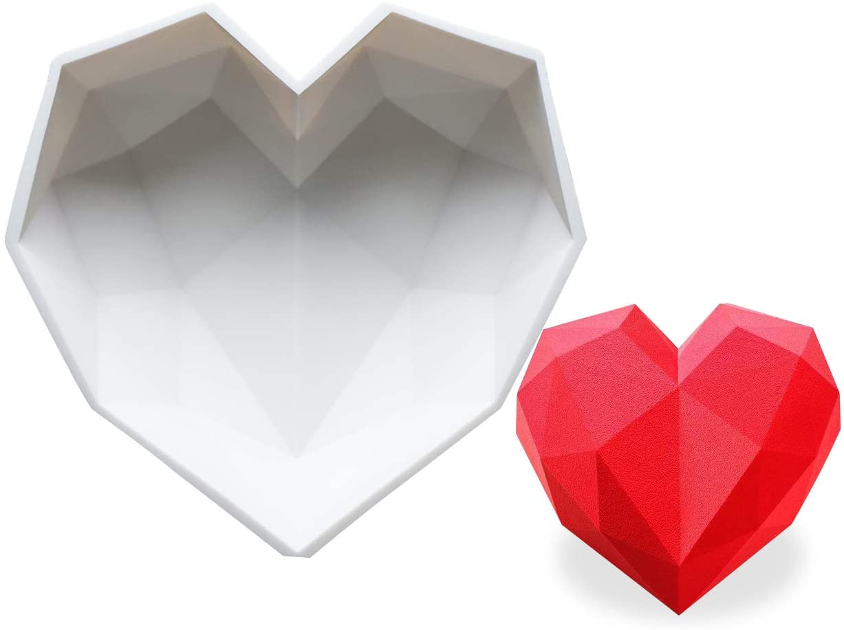 *SPECIAL* Large Diamond Heart Silicone Mold (Molde)