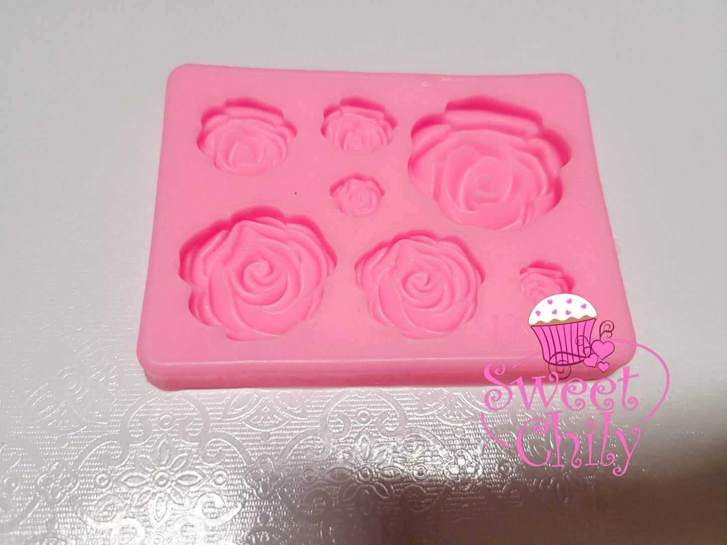 Rose silicone mold (molde) small