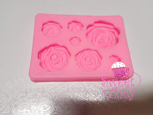 Rose silicone mold (molde) small